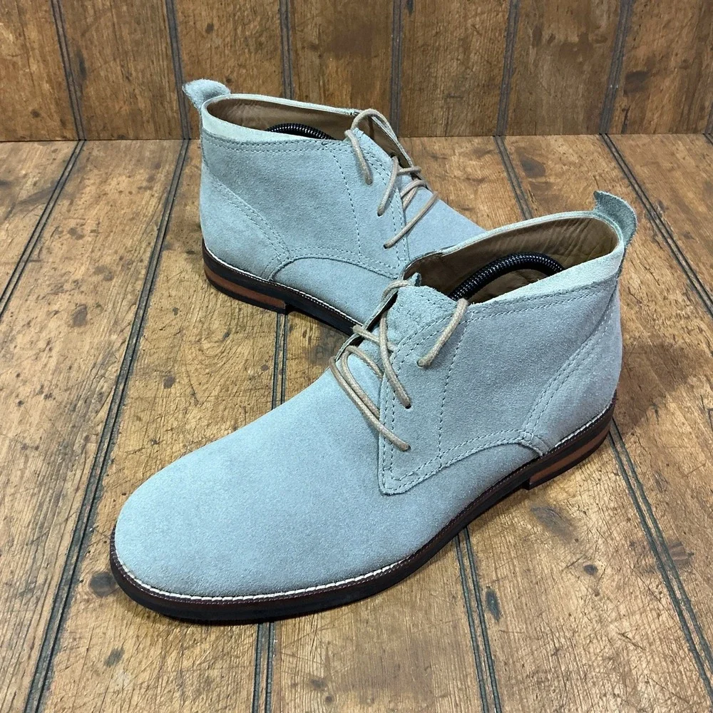 Cole Haan Ogden Stitch Driftwood Suede Chukka Boots Shoes Size 9.5 M C23872